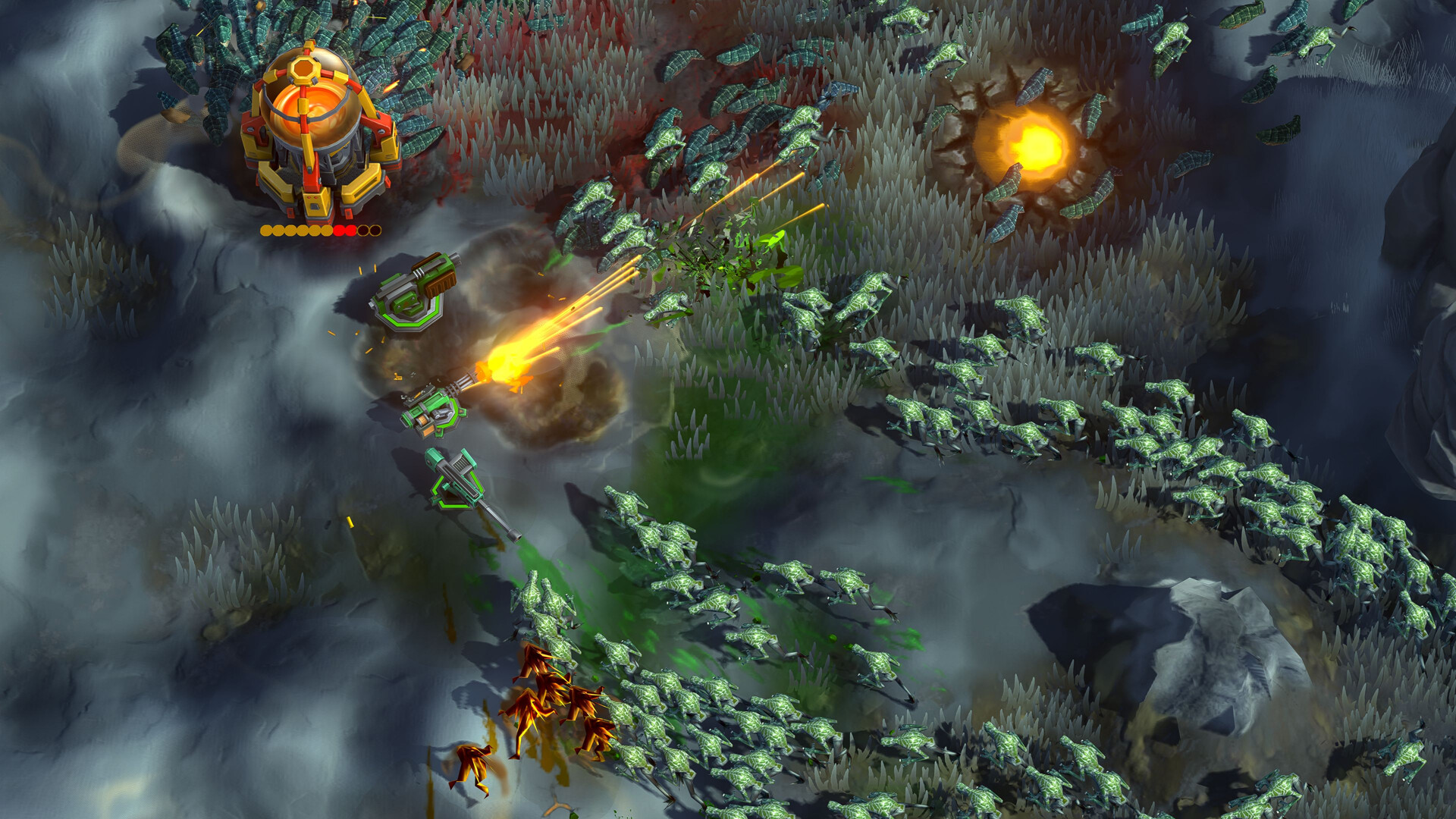 IDUN is a Fun RTS Game Featuring an Impressive Range of Simulations and a Huge Number of Projectiles and Explosions