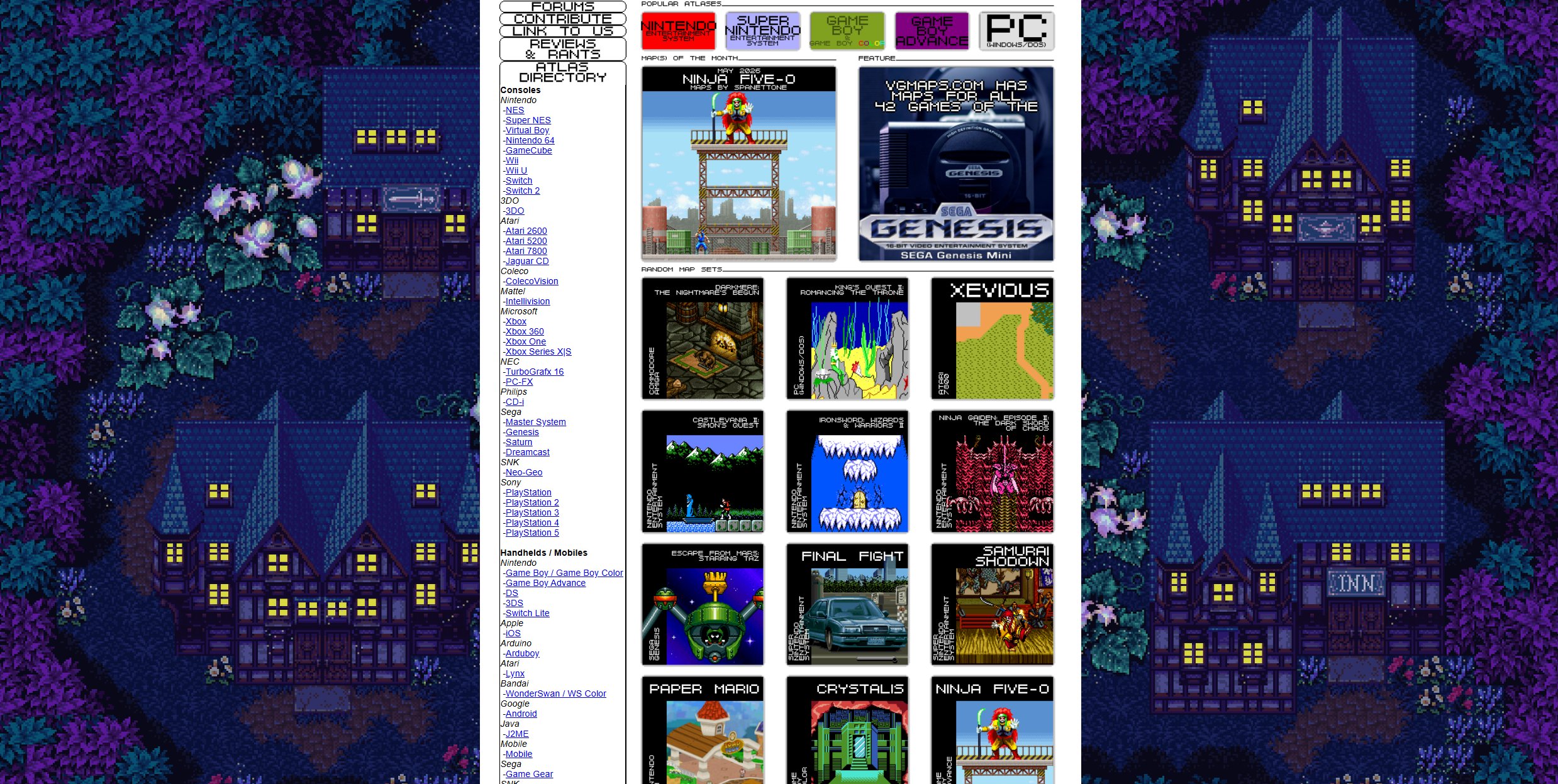 VGMaps.com Hosts Over 50,000 Maps for Classic Video Games