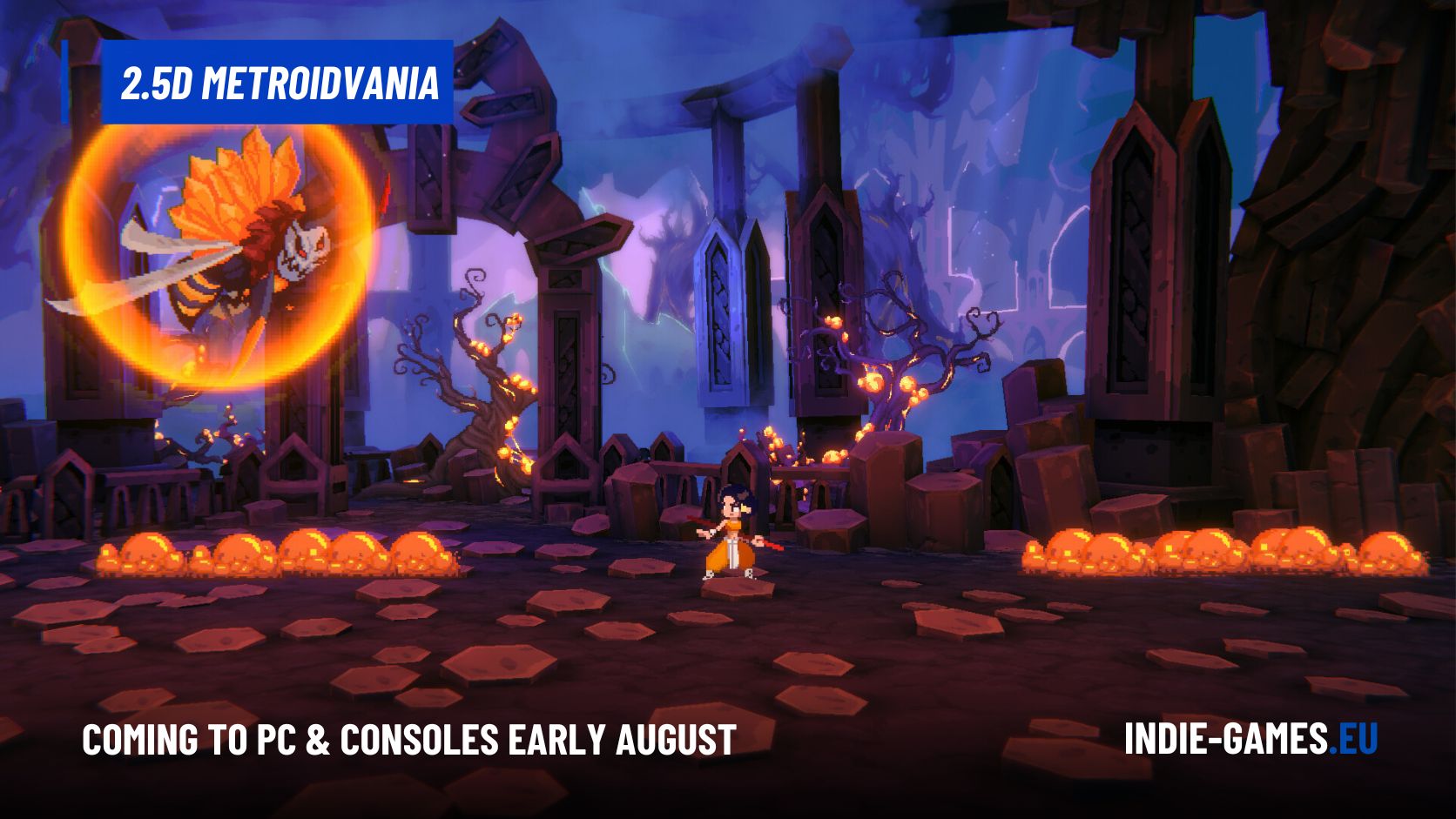 Myth-Inspired Metroidvania Akatori Gets August Release Dates