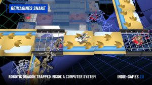 Dragon March Reimagines Snake With Robot Dragons and a Nostalgic 2000s Style