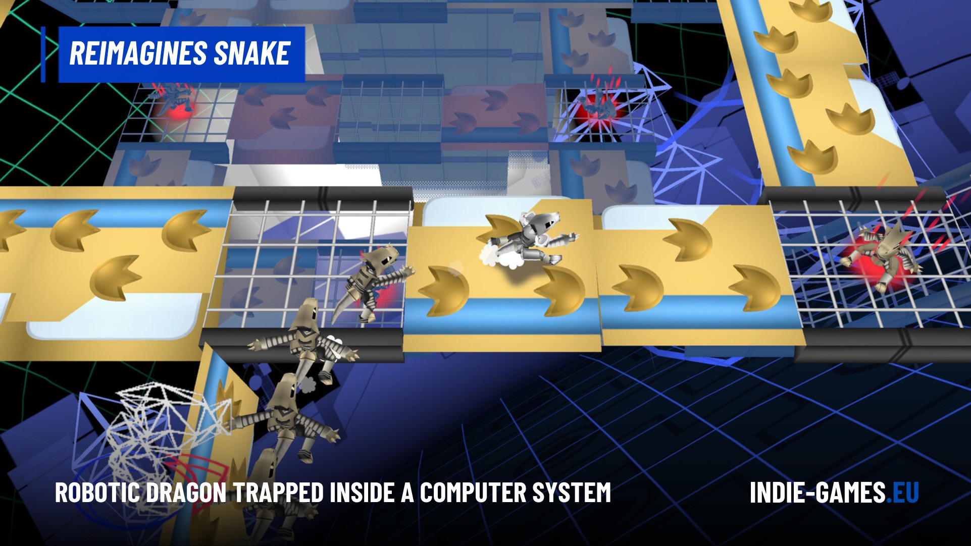 Dragon March Reimagines Snake With Robot Dragons and a Nostalgic 2000s Style