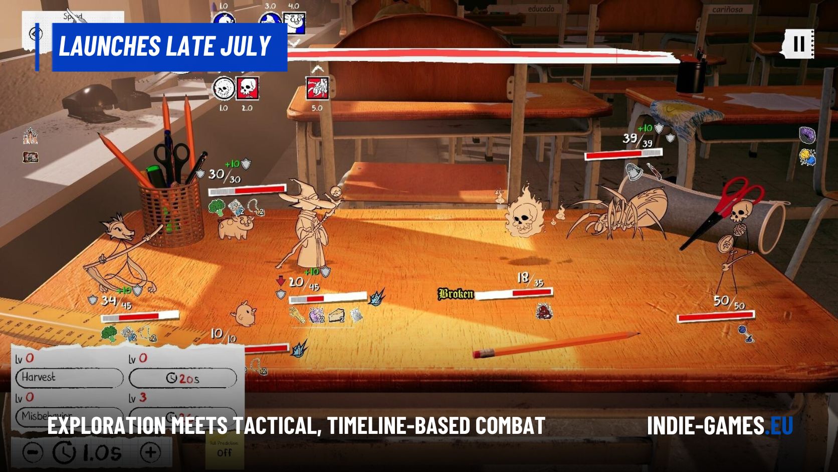 Hand-Drawn Roguelike RPG Graphite Launches on Steam Late July