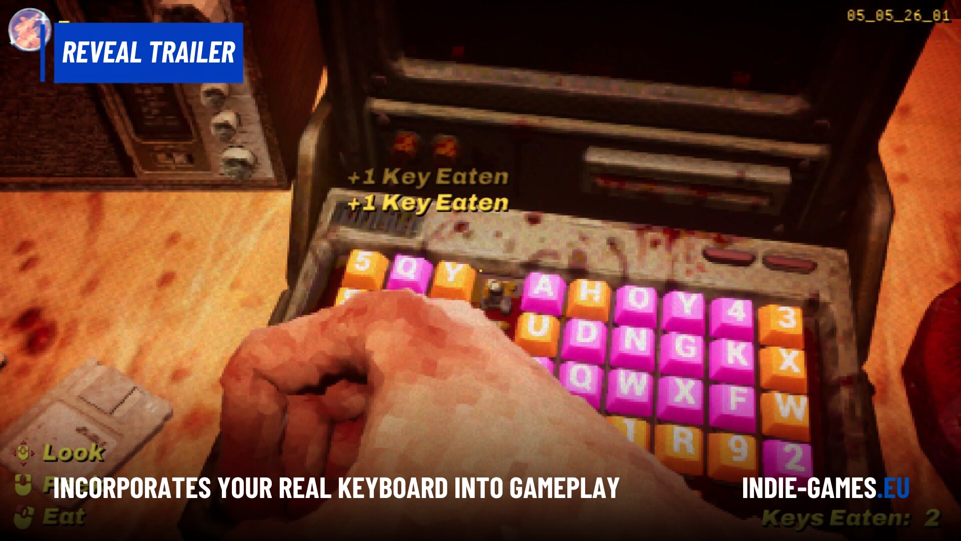 KEYKRUNCHER Revealed as a Horror Roguelite Where You Eat Your Keyboard