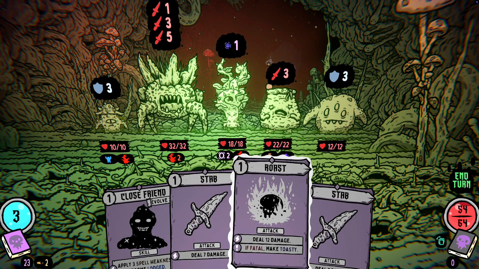 Hand-Drawn Deck-Builder Shroom and Gloom Enters Early Access in September