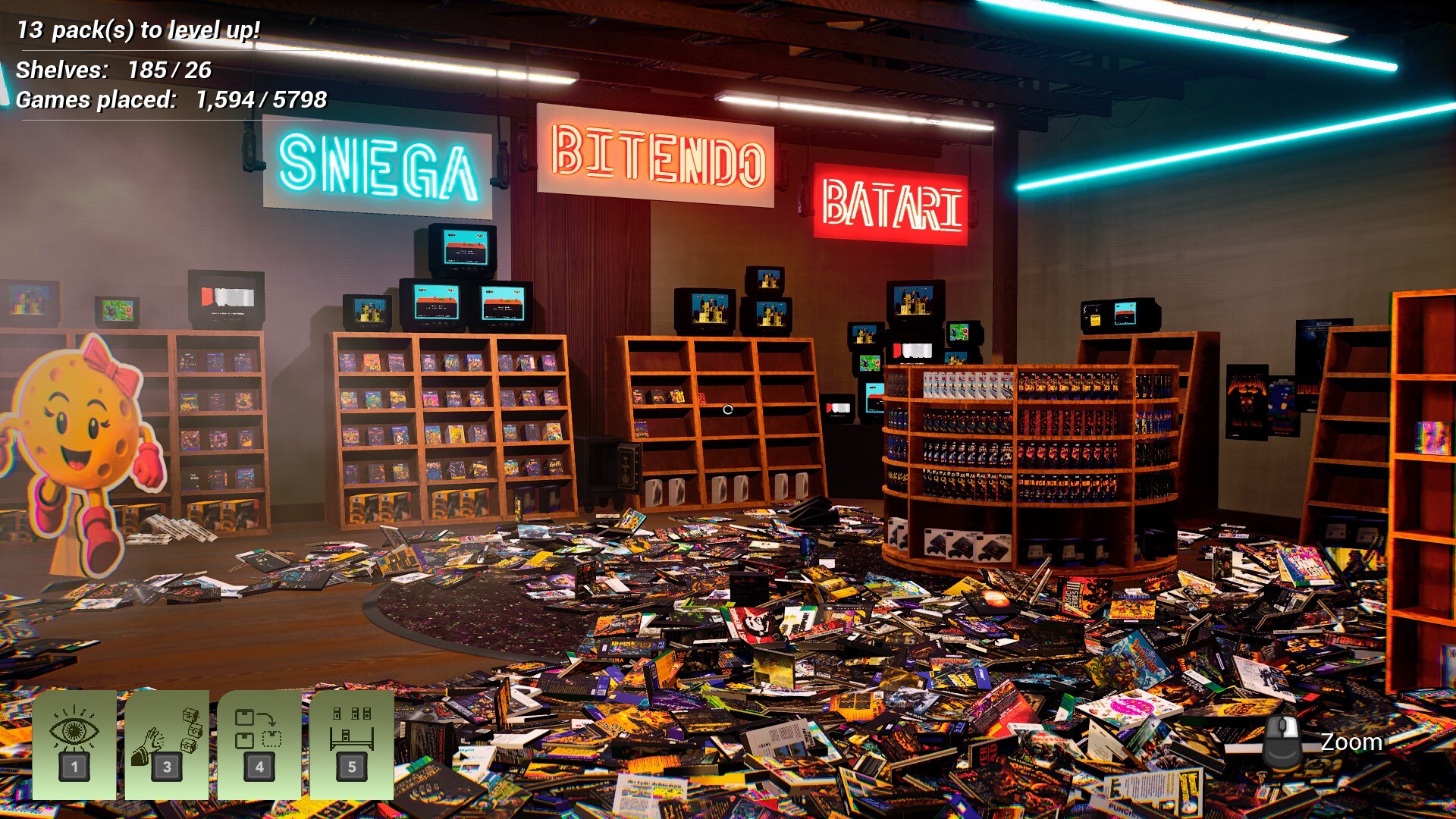 A Cat Scattered 5,798 Games Across This Cozy Supermarket Simulator
